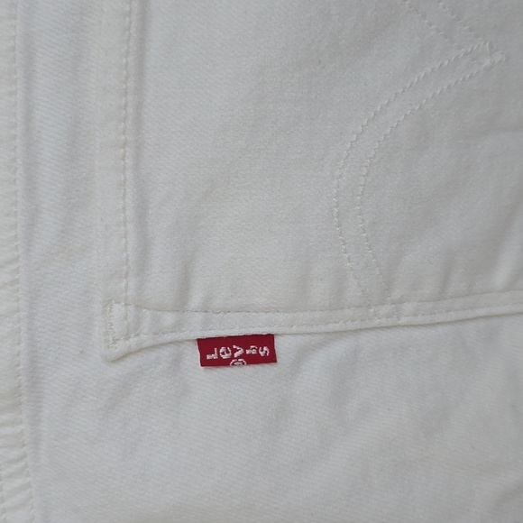 LEVIS BRAND WOMEN'S WHITE STRETCH JEANS SIZE 26W MEDIUM - Picture 9 of 13